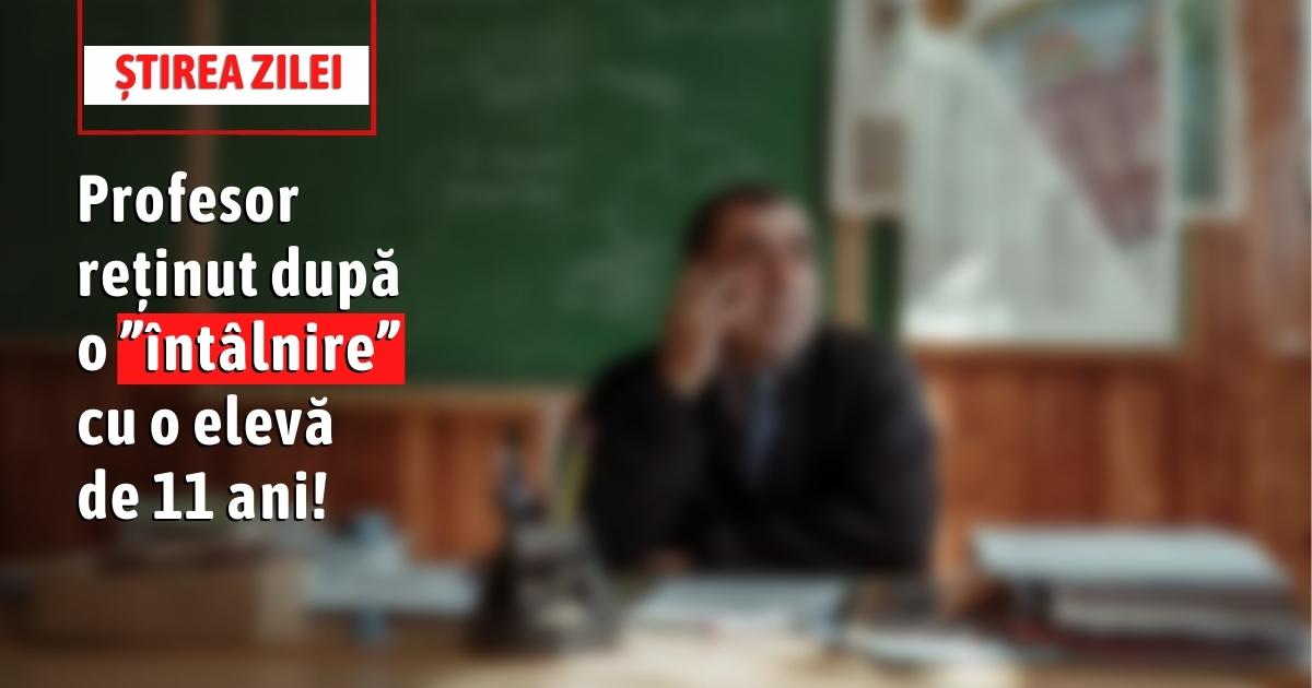 Profesor Săltat De Poliţie în Timp Ce îşi Dădea întâlnire Cu O Elevă De 11 Ani într O Sală De 